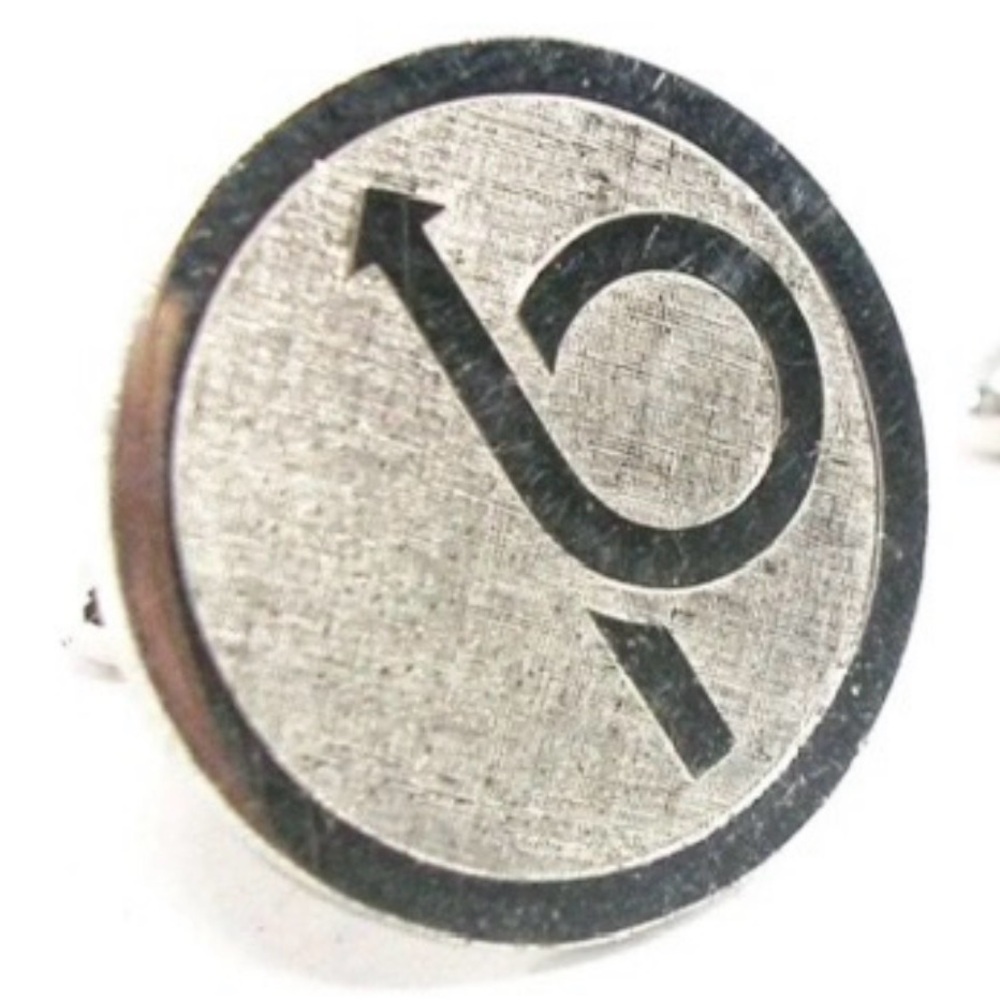 Vintage La Mode Sterling Silver Tie Tack Atomic Geometric MCM Modernist Mens Pin